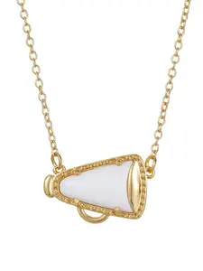 New Cheer Up Horn Pendant Necklace, Cheerleading Support Gift Necklace, Unique Accessory for Fans, Perfect Present for Cheerleaders