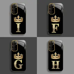 Suitable for [Galaxy A35] New high-end crown electroplated gold edge mobile phone case new business simple explosion-proof mobile phone case affordable anti-fall anti-fingerprint-888