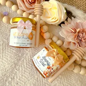 2oz Custom Custom Name honey jar, Wedding Special honey , Personalized honey Gift, Custom baby shower favor, Engagement honey, baby shower Natural Flavor Sweet