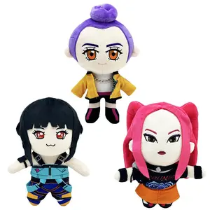 Kpop Demon Hunters Plush Toys Rumi Mira Zoey Plushies Stuffed Doll Soft Cuddly Gifts for Kids Birthday Halloween Christmas Gift