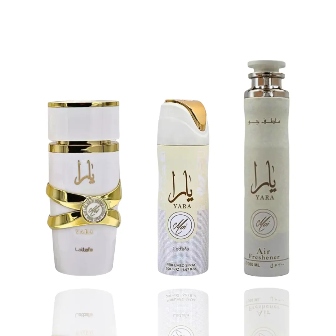 yara moi perfume + yara moi deodorant + yara moi air freshener -- moi 3 piece bundle, Floral Perfume, Fragrance Gift