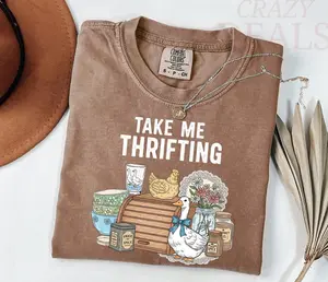 Comfort Colors Thrifting Shirt Take Me Thrifting TShirt, Sustainable Fashion T-Shirt, Hunter Gift T-Shirt, Second Hand Shopper Gift Shirt