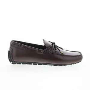 Rockport Taya RMTAYA Mens Brown Leather Loafers & Slip Ons Moccasin Shoes