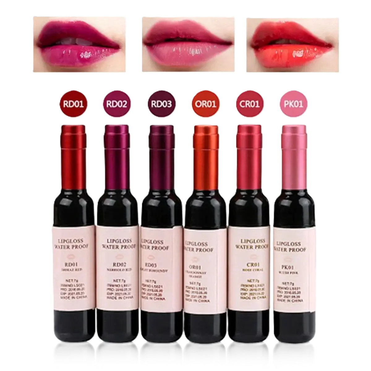 Wine Matte Lip Glaze Lip stain Long Lasting Waterproof hydrating Mini Makeup