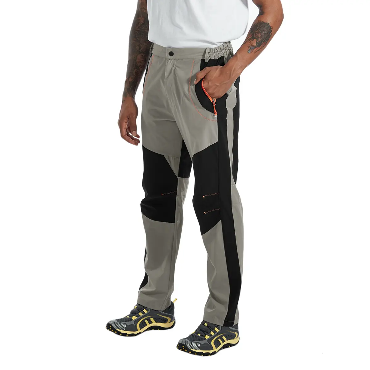 YSENTO Men's Hiking Cargo Pants Summer Quick-Dry Outdoor Water Resistant Lightweight Mountain Breathable Zipper Pocket Work Pants