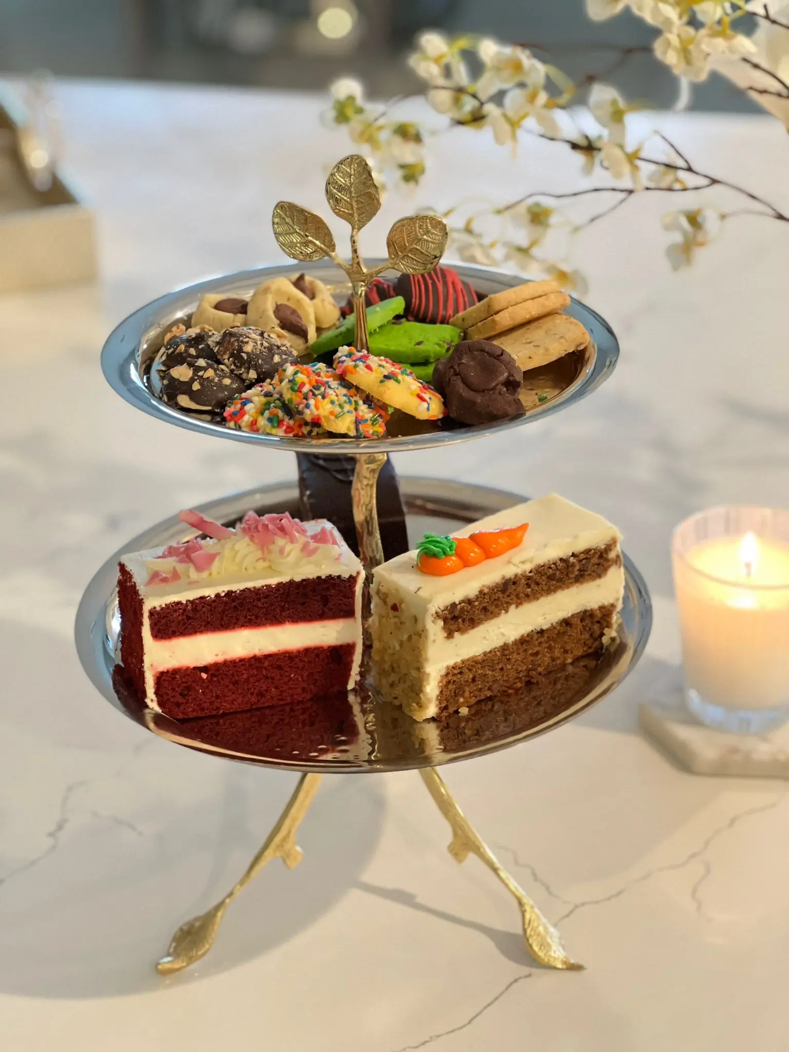 Two Tier Dessert Stand