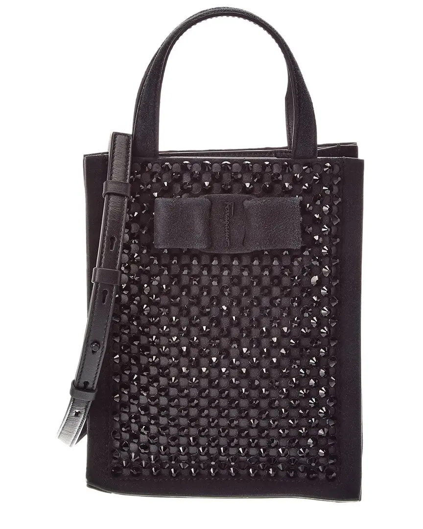 Ferragamo Small Suede Tote