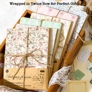 Double-Sided Retro Pattern 6 Pack(240Pcs) Vintage Floral Striped Cardstock - 4.1x5.8 Inch Scrapbook Paper for DIY Crafts, Photo Albums, Journal Decor, Gift Wrapping - Scrapbooking Supplies - Tools & Hardware.