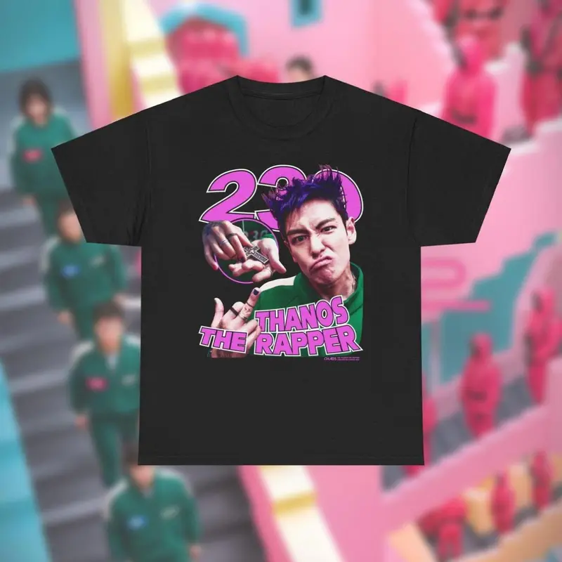 Squid Game 2 Thanos The Rapper 230 Tee, Cool Colors, Brighten Up Your Look, Classic Fashion, Fits Every Occasion