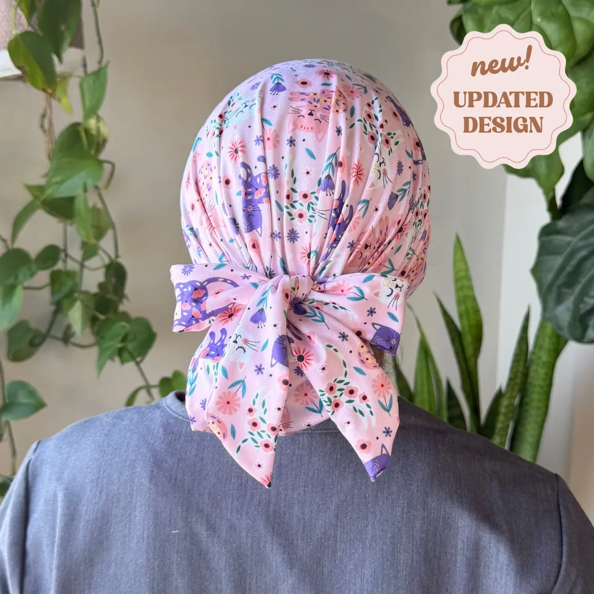 Pretty Kitties Modern Scrub Cap
