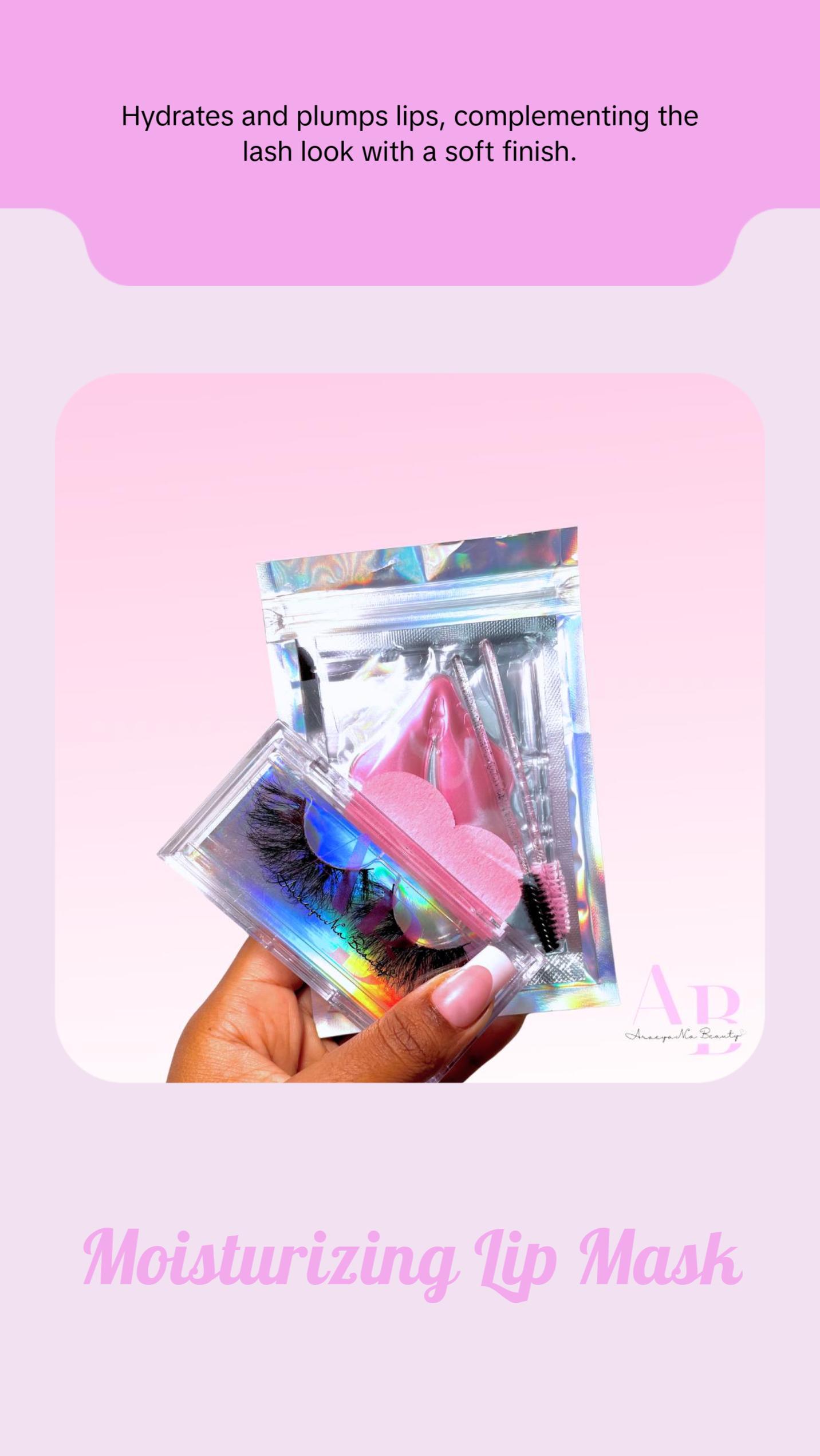 Fluff Puff Fluffy Mink Lash + Mini Essentials Kit - 15-25mm Real Mink Lashes