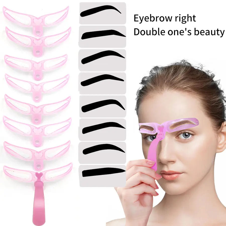 Eyebrow Shaping Stencil Tool – Easy Brow Guide for Perfect Eyebrows, Great for Beginners & Daily Makeup eye-brow