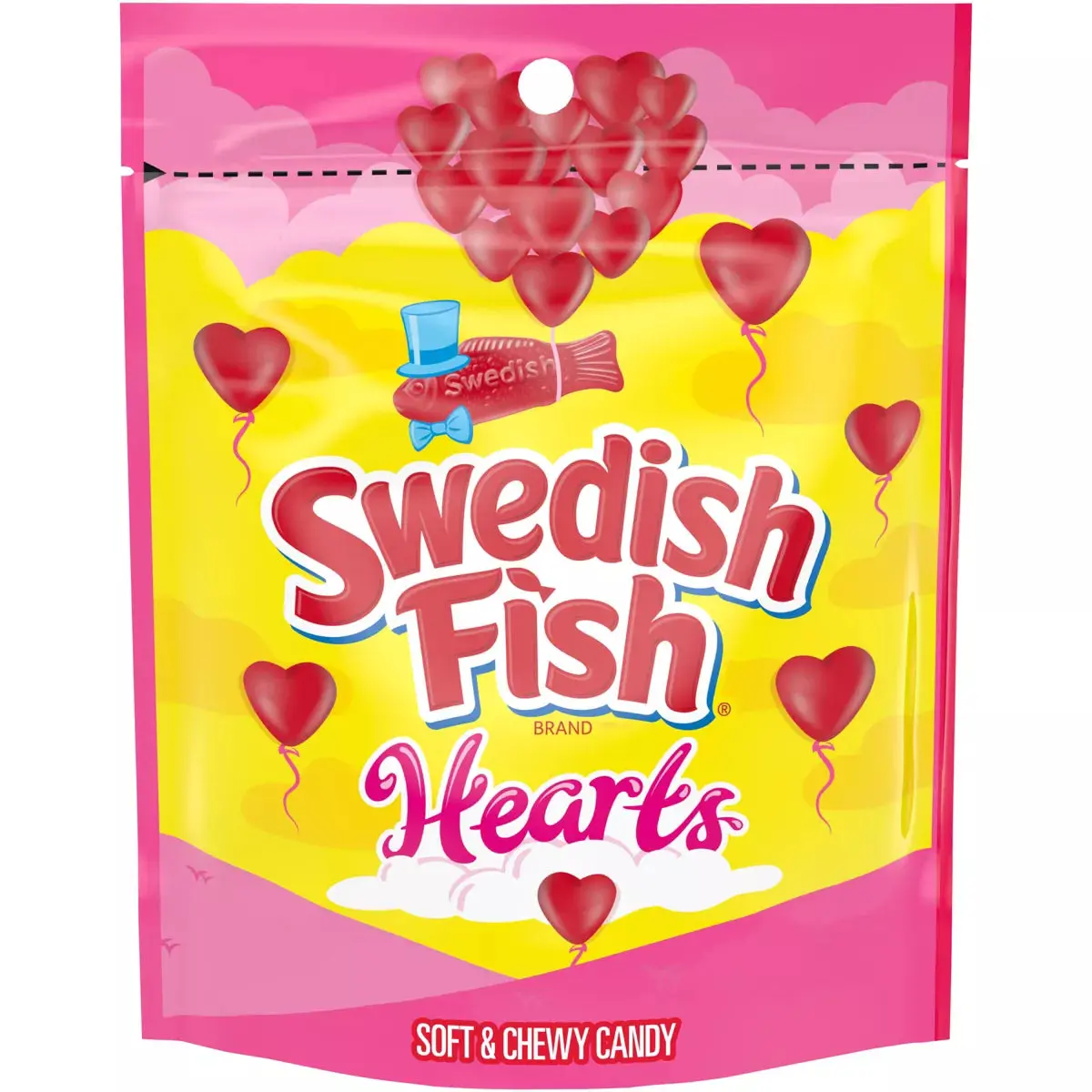 Swedish Fish Valentine'S Gummy Hearts  - 10Oz