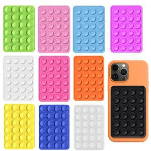 2Pcs Silicone Suction Phone Case Mount for iPhone and Android Cases - Anti-Slip Hands-Free Mobile Accessory Holder for Tiktok Videos and Selfies