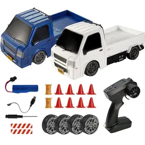 Drift Pickup Truck 1:24 Scale 4WD Remote Control Car Drift RC Car with Dual Tire Sets Realistic Design Speed 2.4GHz Control, Valentine's Day Gifts