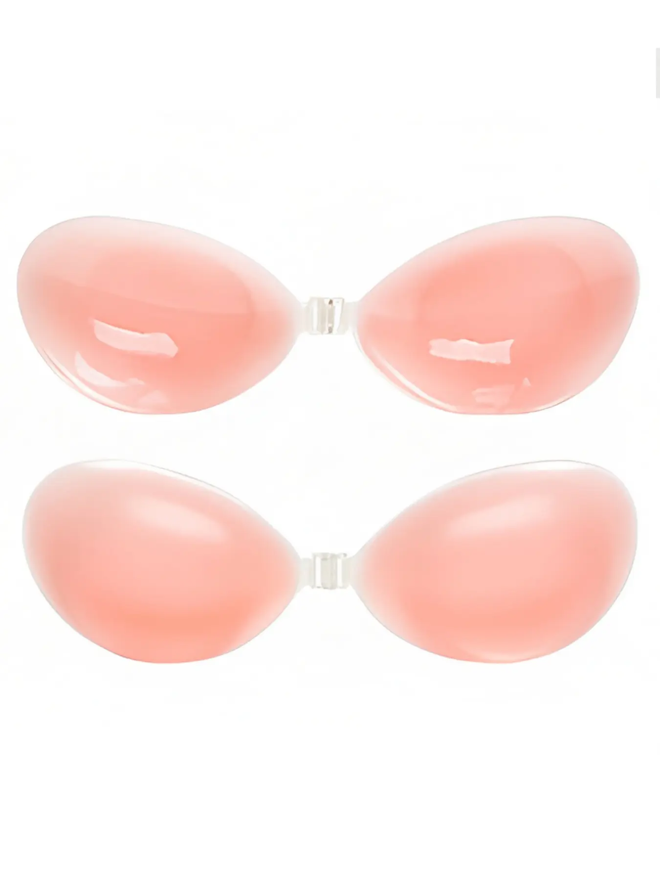 Women's Strapless Seamless Push-Up Bra Nipple Covers, Silicone Adhesive Sticky Backs for Small Busts, Summer Thin Invisible Underwear Fit Casual Style, Backless Sticky Bra
