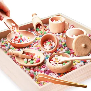 Montessori Sensory Bin Tools with 1 Box  11 Sensory Tools for Toddlers Preschoolers, Fine Learning Pretend Play Toys