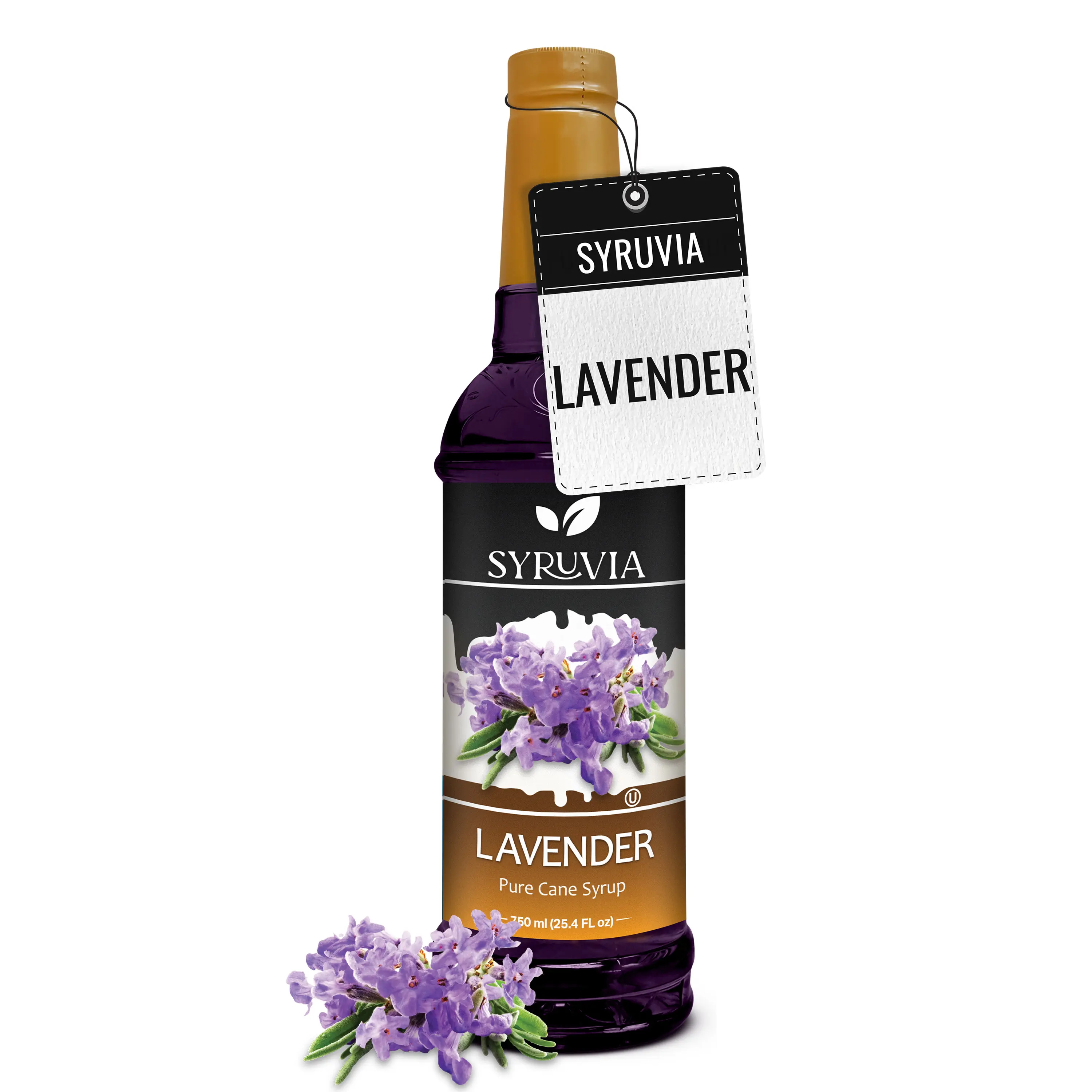 Syruvia Lavender Syrup for Coffee & Cocktails 25.4 Ounces Syrups for Coffee Drinks