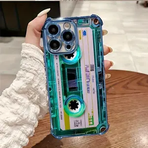 Music card phone case anti drop and shockproof back cover, suitable for iPhone 17/16/15/14/13/12/11/Pro/ProMax/Plus/Air/X/XS MAX series, birthday gift, holiday gift, couple phone case