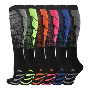 New men's and women's fitness pressure socks medium tube sports running socks elastic sweat-absorbing sports socks