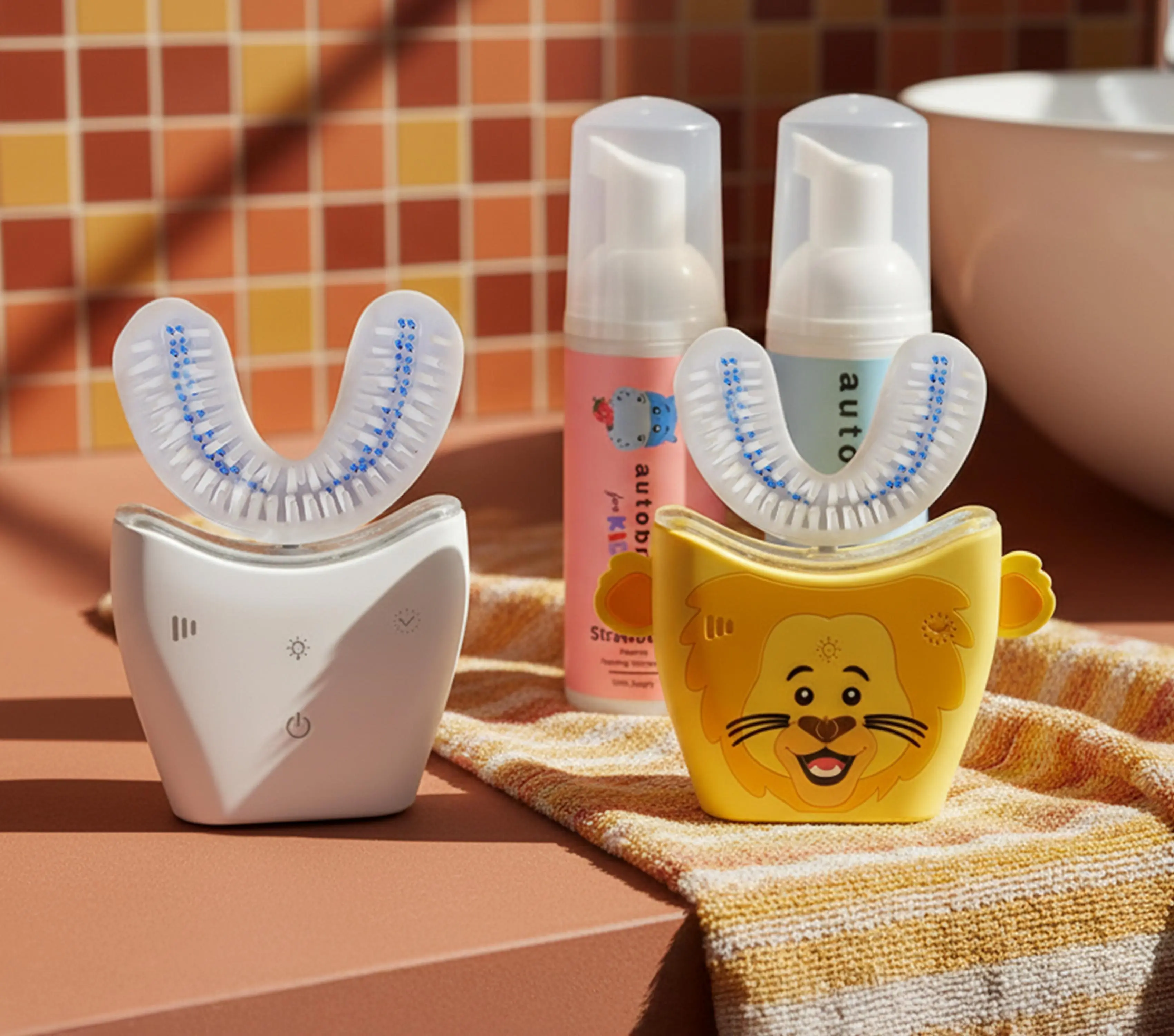 Autobrush Sonic Pro Family Pack | ADA-Accepted U-Shape Electric Toothbrush for Adults & Kids | Full-Mouth Clean in 30 Sec | Pick Your Character Autobrush Sonic Pro Family Pack | ADA-Accepted U-Shape Electric Toothbrush for Adults & Kids | Full-Mouth Clean in 30 Sec | Pick Your Character