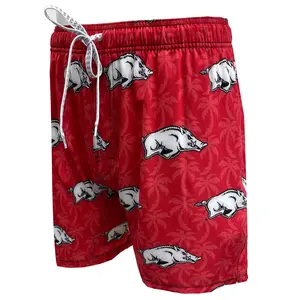 Arkansas Razorbacks Men's Palm Tree Tech Swim Trunks