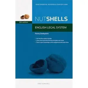 USED-Nutshells English Legal System by Penny Darbyshire (Paperback)