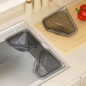 Kitchen sink filter magnetic draining triangular 2 PCS for storing kitchen waste, food scraps and leftovers.