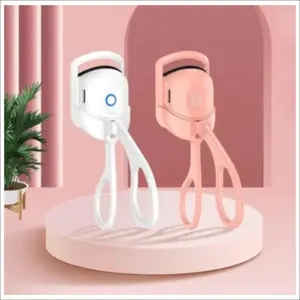 Heated Eyelash Curlers,Rechargeable Electric Eyelash Curler,Heated Lash Curler,Handheld Eyelash Heated Curler,2 Heating Modes with Sensing Heating Silicone Pad(Pink) Compact Cosmetic