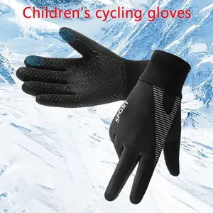 Kids Thermal Gloves - Cold Weather Snow Gloves, Mountaineering Training Gloves with Finger Separation, Machine Washable Winter Gloves for Boys & Girls Ages 5-13, Non-Slip Grip for Skiing, Snowboarding, Outdoor Activities - Ideal Christmas Gift