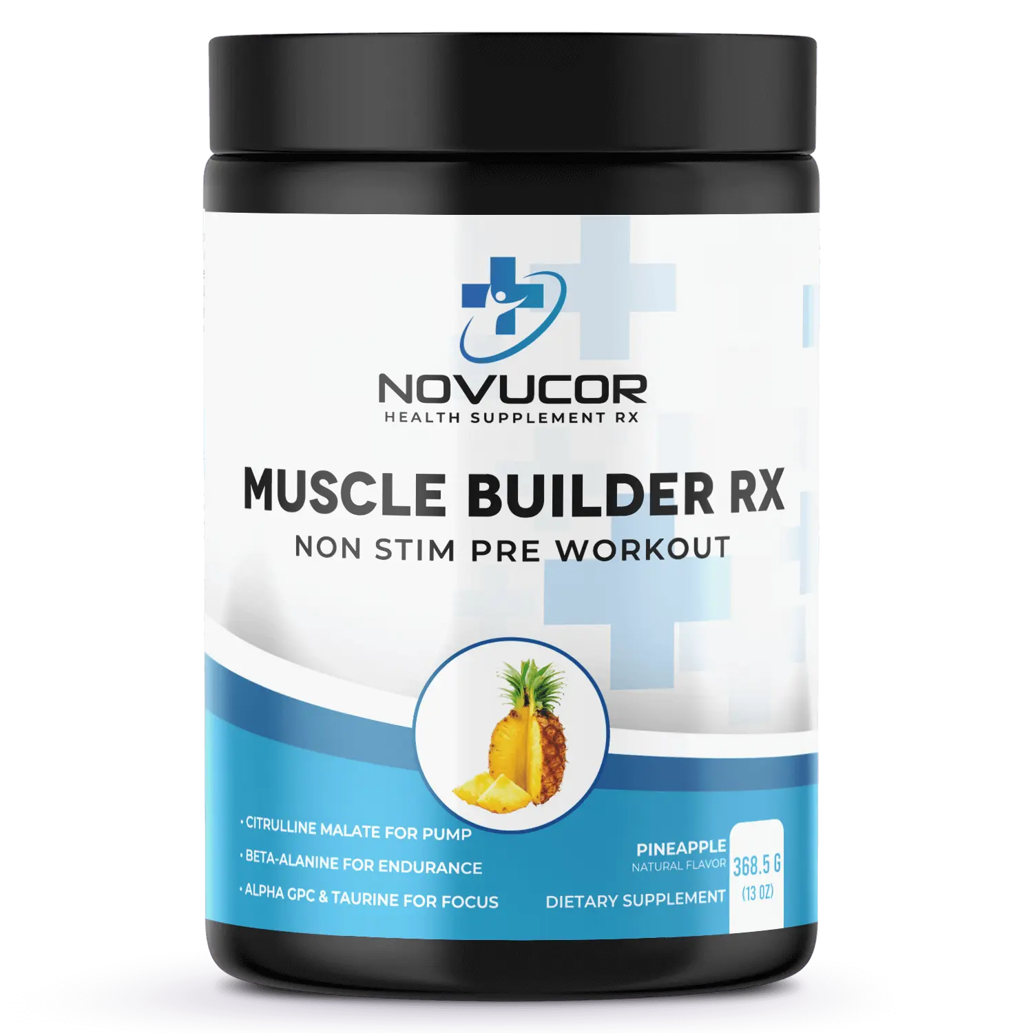 Non-Stim Pre-Workout (Pineapple) Muscle Builder Rx Series pre  workout Thermogenic Energy Drink Healthcare Supplement Fitness Dietary Natural