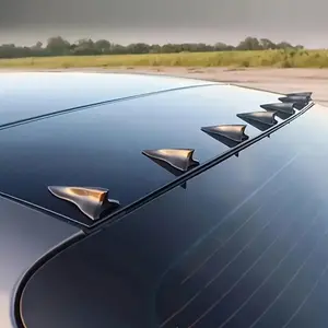 6PCS Car Shark Fin Spoiler Set, Universal Roof Shark Fins for Sedan SUV Truck, Exterior Car Accessories for Sporty Look