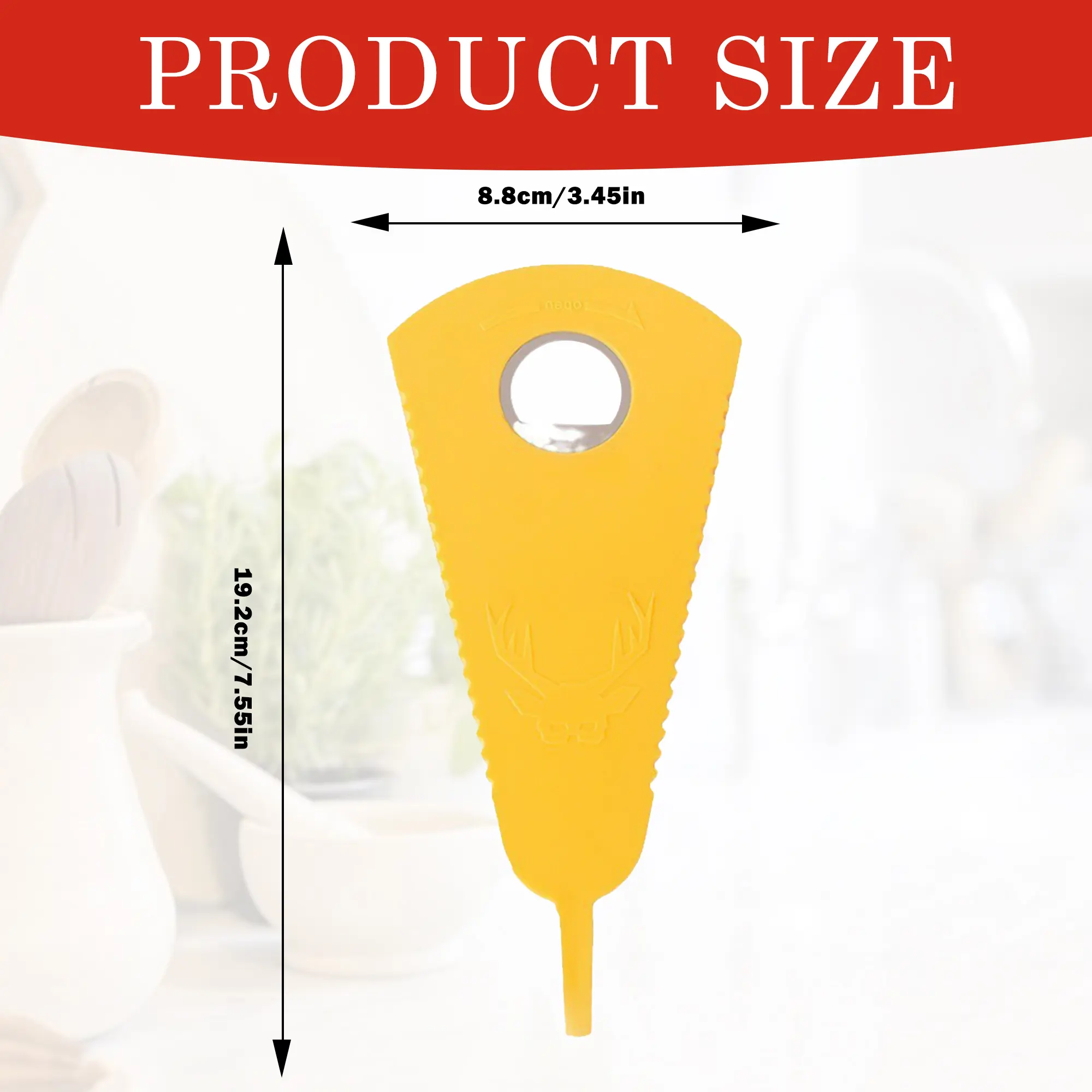 2-Count Lightweight Plastic Jar & Bottle Opener, Multifunctional Can Opener Gripper Pad for Weak Hands - Kitchen Cool Gadgets for Easy Daily Tasks, Yellow Home & Party Supply, Jar Opener