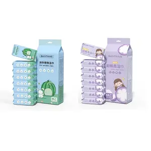 Bantang 64 Wet Paper Towels - 8 Packs No-Dye Formula Compact Portable for Kitchen Travel Outdoor Camping Gym Car Interior Cleaning Compatible with Dispensers Household Cleaning Supplies Dish Towels Stove Cleaning Cloth