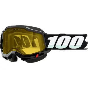 Accuri 2 Snowmobile Goggle Black W/ Yellow Lens
