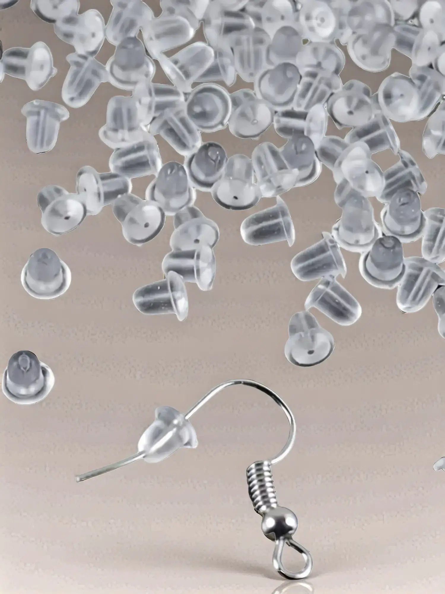 Simple Silicone Ear Plug, Earplug Waterproof, Ear Safety Backstop Stopper for Summer, Prevent Earrings From Slipping, Basic Diy Jewelry, Cute Cool Fem