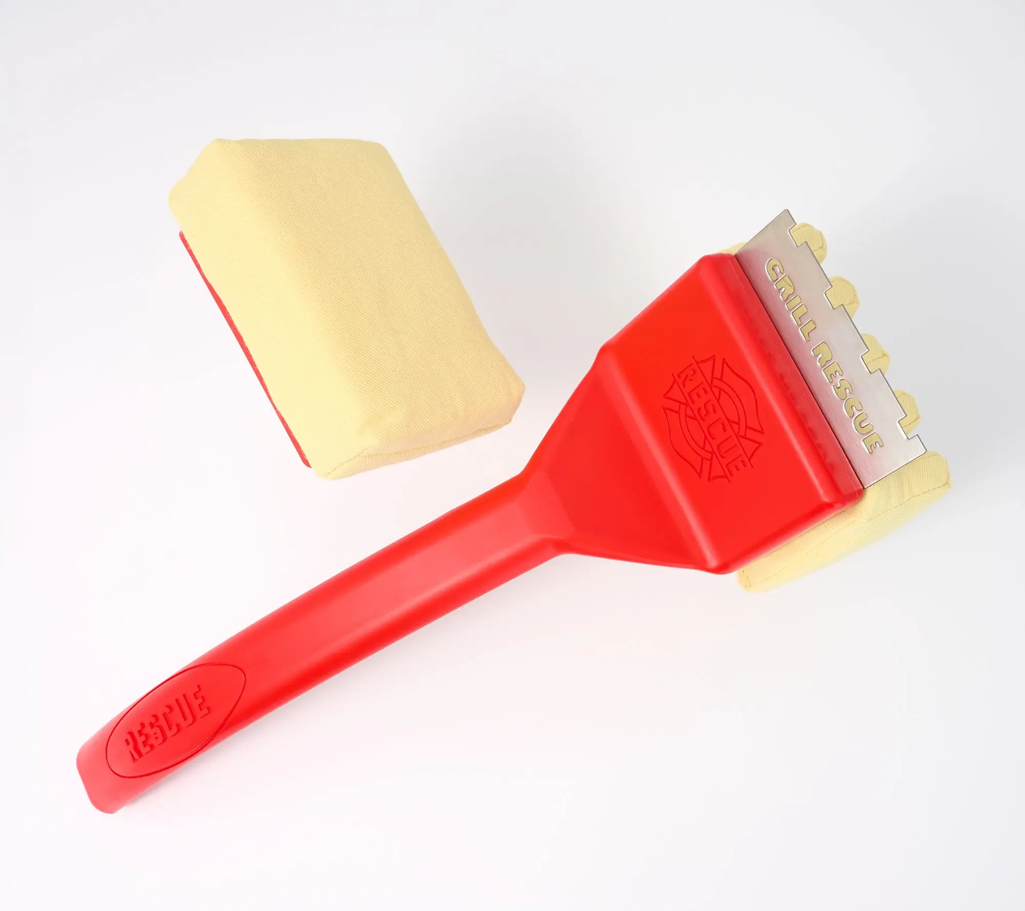 Grill Rescue Bristle-Free Brush w/ Flat & Grill Grate Heads Grill Rescue Bristle-Free Brush w/ Flat & Grill Grate Heads