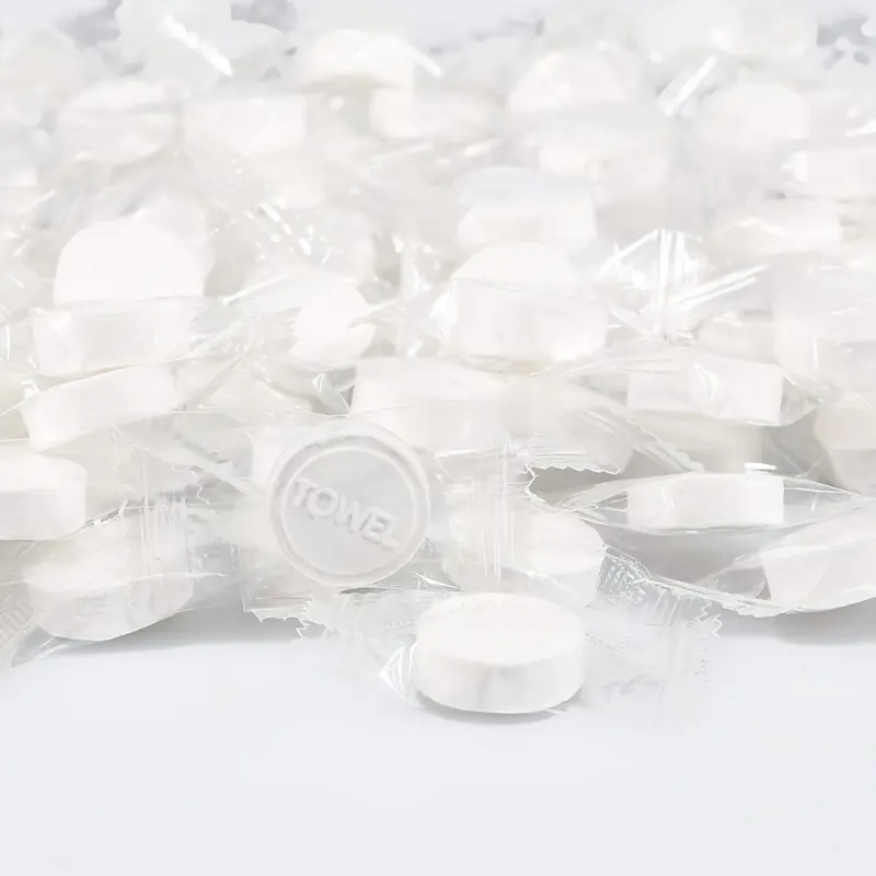 100 Pack Compressed Towel Tablets Facial Tissue Compressed Disposable Face Towel Tablets Travel Towels Compressed Magic Towels for Face Cleaning Washcloths disposable towel