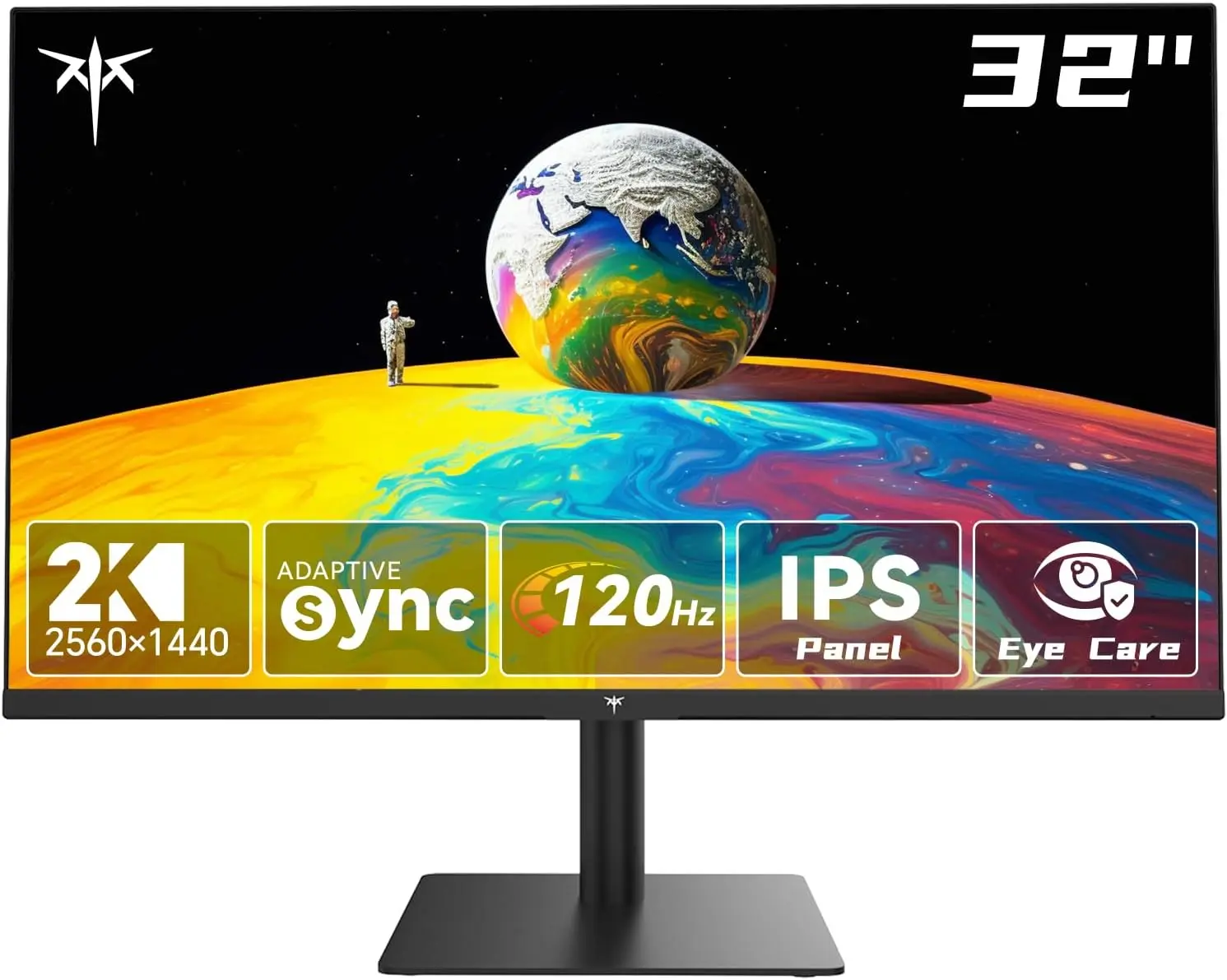 KTC 32" 2K 100Hz (OC 120Hz) Monitor, 2560*1440P IPS Computer Monitor, Frameless QHD PC Monitor for Office & Gaming, Eye Care, G-Sync/FreeSync, 109% sRGB, HDR, HDMI/DP, Tilt Adjustable, 100mm x 100mm VESA Mountable, H32T13