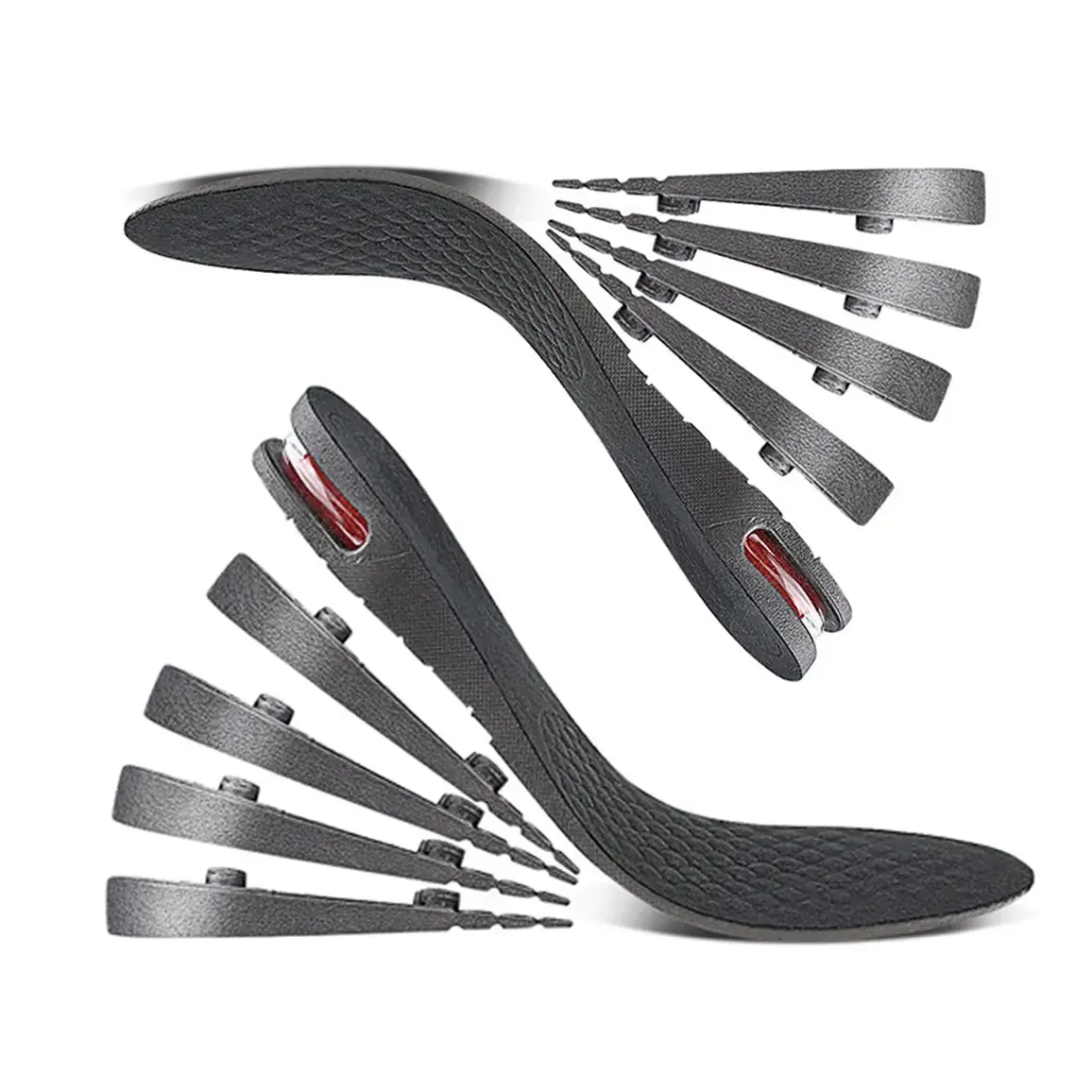 Height Boosting Invisible Insoles - Adjustable Shoe Heel Cushion for Taller Support, Absorbent Foot Pad for Ultimate Comfort and Shock Absorption，Tailor-Made Sizes, Foot Tools