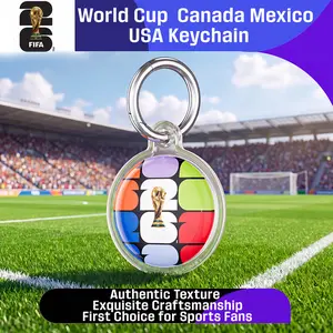 FIFA-F26C01 AirTag Protective Case – Waterproof, Shockproof & Scratch-Resistant Silicone Cover | World Cup Merchandise | Compatible with AirTag/AirTag 2 | Keychain Holder for Keys, Cats & Dogs | Tracker Case Anti-Lost Protective Cover