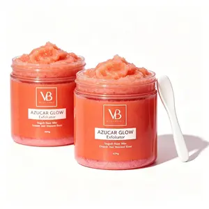 VB Azucar Glow Exfoliant & Brightening Sugar Scrub , Natural Hydrating Facial & Body Cleanser, Gentle Sugar Exfoliator for Smoother Skin, Refines Texture & Boosts Radiant Complexion