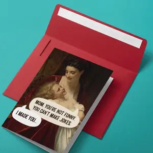 Mom Joke - Funny, Sarcastic Mother's Day Card, Greeting Card with Envelope