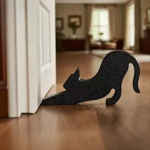 Cat Door Stopper, Cartoon Sitting Cat Decorative Door Stop for Home Floor, Cute Decor & Safety Protector, Perfect Gift for Pet Lovers, Convenience