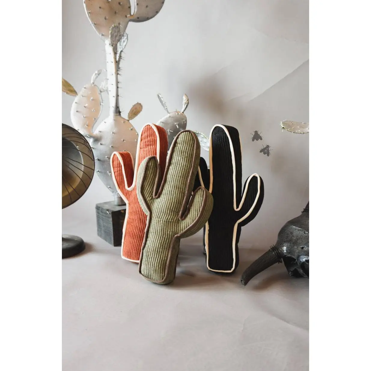 The Corduroy Kick a Cactus Shaped Pillow (Multiple Colors)