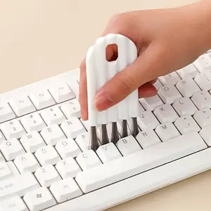Multifunctional Computer Cleaning Brush Set, Soft Bristle Mini Bendable Cup Holder, Keyboard Dust Remover, Kitchen & Office Use, Versatile Cleaning Tool