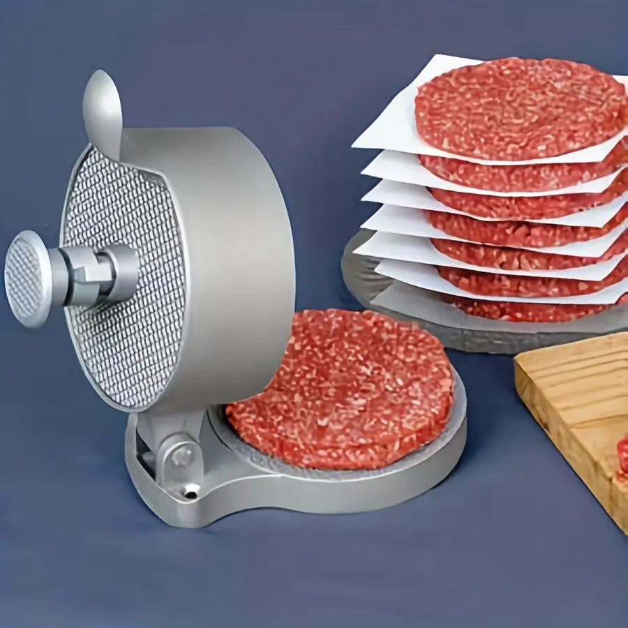 1pc Meat Patty Burger Press, Mini Burger Machine, Home Use Burger Machine, Adjustable Thickness Meat Patty Press, Burger Maker, Kitchen Utensils Tools, Durable Kitchenware, Durable Cooking Tools