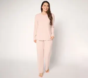 Berkshire Homewear Ribbed Heathered Hacci 2pc Lounge Set