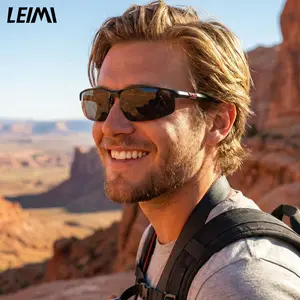 Polarized Photochromic Sunglasses for Men Aluminum Magnesium Half Frame UV Protection for Driving Cycling Sports Fishing Anti Glare Mens Driving Glasse