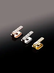 Single Tooth Bar Grillz, Daily Streetwear Sparkling Diamond Gold Teeth Hip Hop Versatile Cross-Border Accessory